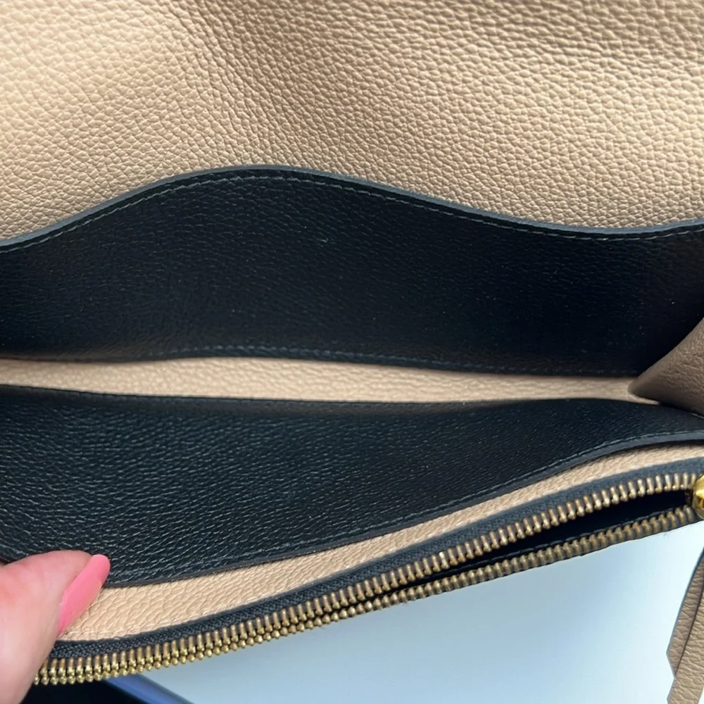 Louis Vuitton 2016 MONOGRAM EMPREINTE Leather Emilie Black Wallet Box & Dust bag - Picture 11 of 17